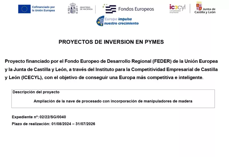 Subvención FEDER Inversión Pymes 2024